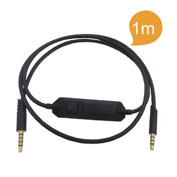 3.5mm Jack Plug And Play Universal Game Controller Gaming Headset Replacement Parts Audio Cable With Mute Function For A40 
3.5mm Jack Plug And Play Universal Game Controller Gaming Headset Replacement Parts Audio Cable With Mute Function For A40