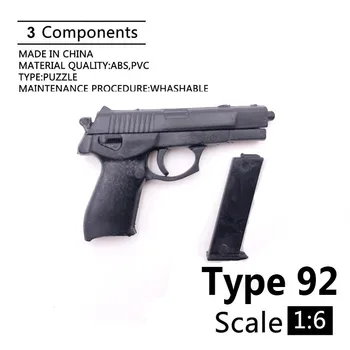 1/6 Scale 4D Type 92 Black Pistol Model Soldier Accessory Weapon Annex Gun Simple Model for 12" Action Figure Collections DIY 
1/6 Scale 4D Type 92 Black Pistol Model Soldier Accessory Weapon Annex Gun Simple Model for 12" Action Figure Collections DIY