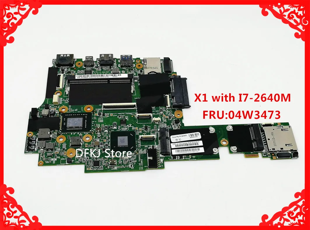 FRU:04W3473 For Lenovo X1 Laptop motherboard with I7-2640M CPU Onboard QM67 DDR3 fully tested work
FRU:04W3473 For Lenovo X1 Laptop motherboard with I7-2640M CPU Onboard QM67 DDR3 fully tested work