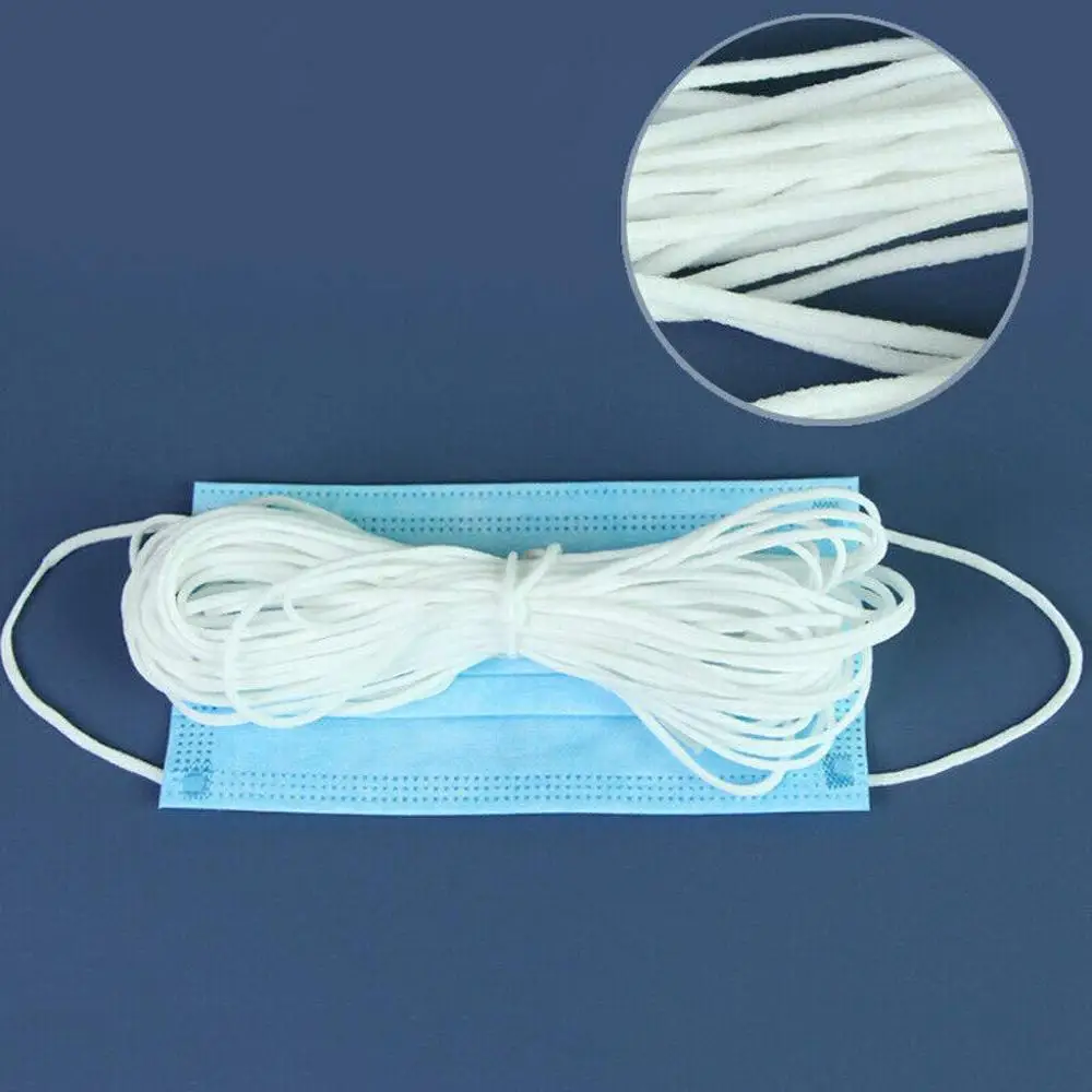 Elastic Rope for Face Shield with Nose Wire Bent Handmade Face Cover Elastic Line for Round Ears Hanging Sewing Craft DIY
Elastic Rope for Face Shield with Nose Wire Bent Handmade Face Cover Elastic Line for Round Ears Hanging Sewing Craft DIY