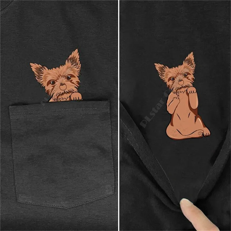 PLstar Cosmos T Shirt summer pocket Yorshire Terrier printed t-shirt men for women shirts tops funny cotton black tees
PLstar Cosmos T Shirt summer pocket Yorshire Terrier printed t-shirt men for women shirts tops funny cotton black tees
