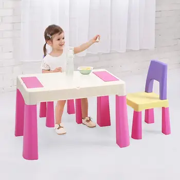 Game table toy table kindergarten children table and chair set baby multi-function plastic writing study table
Game table toy table kindergarten children table and chair set baby multi-function plastic writing study table