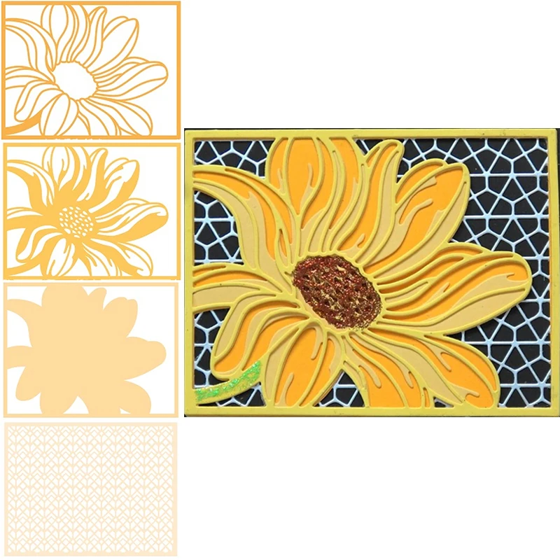 Shiny Sunflower Metal Cutting Dies Stencils Golden Flower Dies Cuts For Card Making 2020
Shiny Sunflower Metal Cutting Dies Stencils Golden Flower Dies Cuts For Card Making 2020