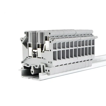 Din Rail Terminal Blocks 10Pcs UK-5-TWIN One In Two Out Multi Conductor UK5 3 Conductors Screw Connection Wire Conductor
Din Rail Terminal Blocks 10Pcs UK-5-TWIN One In Two Out Multi Conductor UK5 3 Conductors Screw Connection Wire Conductor