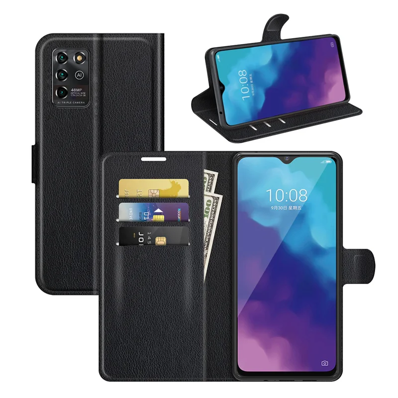 

Кожаный чехол-бумажник для Zte Blade 2022, чехол для Zte V30 Vita кожаный флип-чехол для телефона, чехол-подставка, кожаный кошелек с держателем для карт
