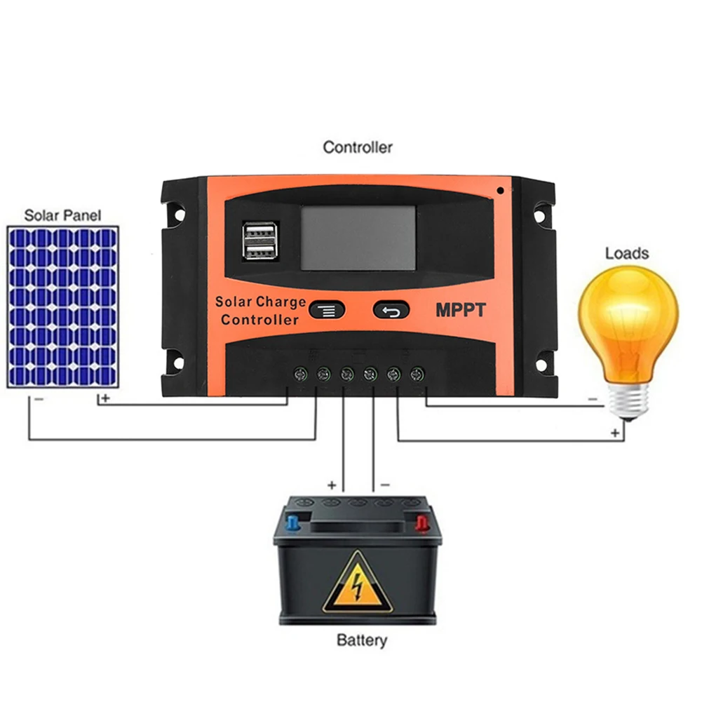 12V 24V 30A/40A/50A/60A Auto Solar Charge Discharge Controller LCD Dual USB Solar Panel Controllers Regulator Voltage Charger
12V 24V 30A/40A/50A/60A Auto Solar Charge Discharge Controller LCD Dual USB Solar Panel Controllers Regulator Voltage Charger