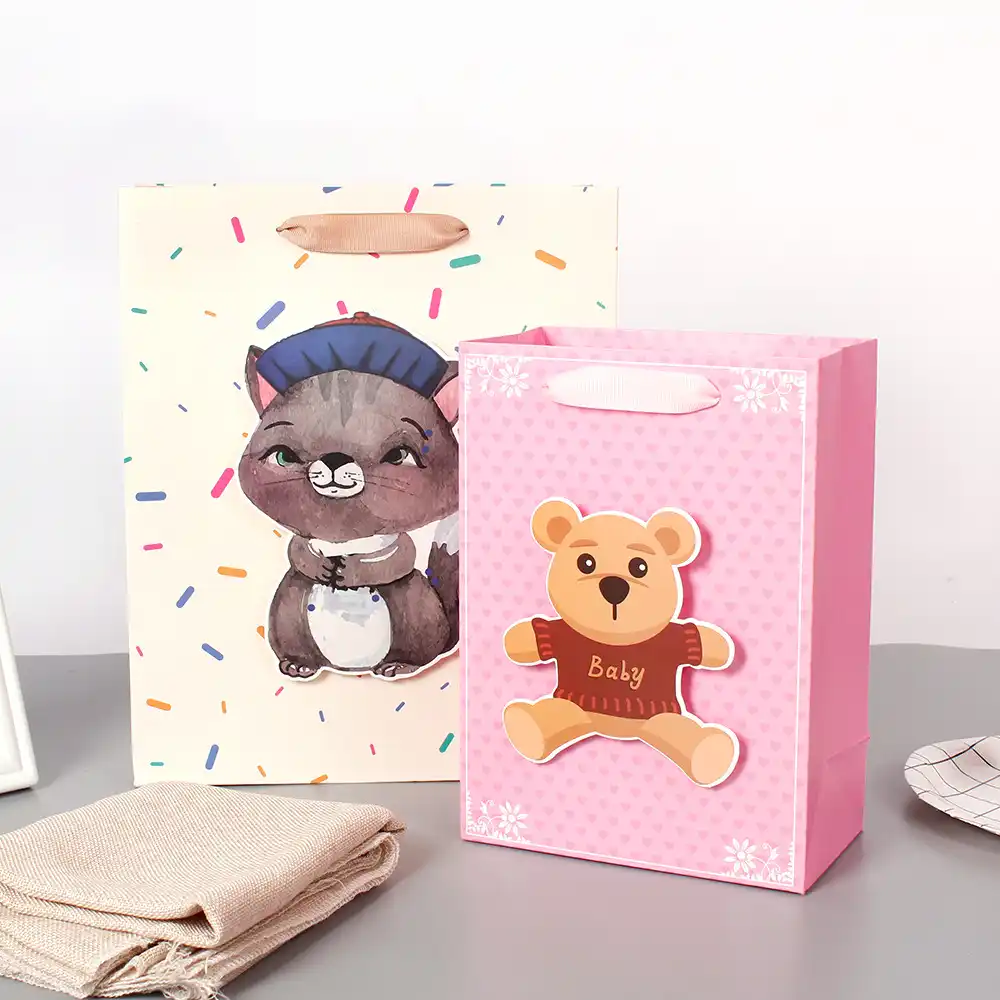 wedding party biscuit packaging box children cartoon gift bag 5