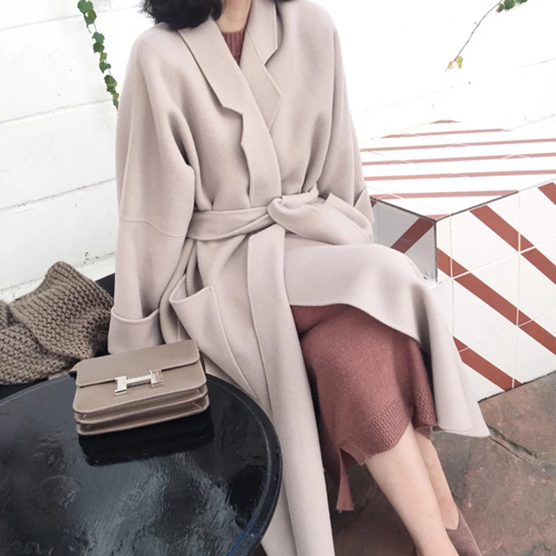 2020 Autumn Women Woolen Coat Turn Down Collar Double Breasted Long Wool Coat Camel Women Warm Coat Casaco Feminino
2020 Autumn Women Woolen Coat Turn Down Collar Double Breasted Long Wool Coat Camel Women Warm Coat Casaco Feminino