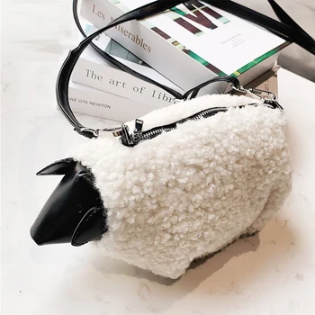 Cute Sheep Design Crossbody Bag for Women 2020 Purses and Handbags Ladies Lambswool Shoulder Bag Animal Shaped Women's Bags New 
Cute Sheep Design Crossbody Bag for Women 2020 Purses and Handbags Ladies Lambswool Shoulder Bag Animal Shaped Women's Bags New