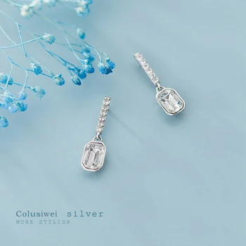COLUSIWE 925 Sterling Silver Luxury Emerald Cut Stud Earrings for Women Spakling Clear CZ Wedding Engagement Statement Jewelry
COLUSIWE 925 Sterling Silver Luxury Emerald Cut Stud Earrings for Women Spakling Clear CZ Wedding Engagement Statement Jewelry