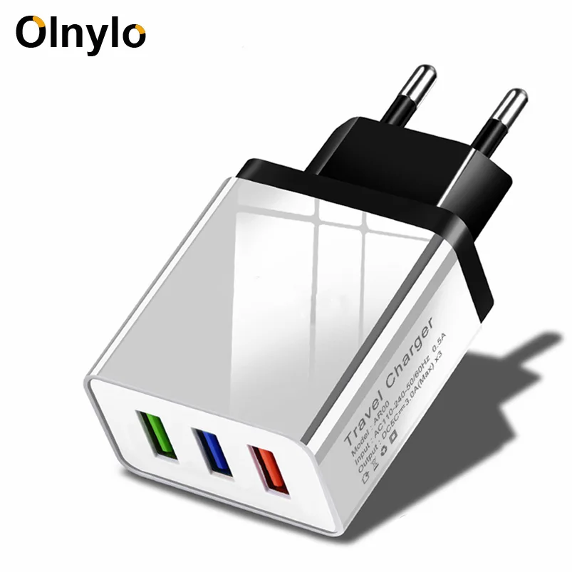 3 USB Charger for iPhone 11 7 8 Plus 5V 3A Mobile Phone Chargers Fast Charging USB-Charger for Samsung S9 Universal Wall Adapter
3 USB Charger for iPhone 11 7 8 Plus 5V 3A Mobile Phone Chargers Fast Charging USB-Charger for Samsung S9 Universal Wall Adapter