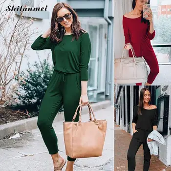 Causal Long Jumpsuit For Women Autumn Long Sleeve Slim Overalls Femme Sash Lace Up Long Pants Rompers Fashion Ladies Playsuits
Causal Long Jumpsuit For Women Autumn Long Sleeve Slim Overalls Femme Sash Lace Up Long Pants Rompers Fashion Ladies Playsuits