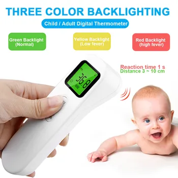 Digital LCD Backlight Non-contact IR Infrared Thermometer Body Forehead Temperature Meter with Automatic Shutdown Function
Digital LCD Backlight Non-contact IR Infrared Thermometer Body Forehead Temperature Meter with Automatic Shutdown Function