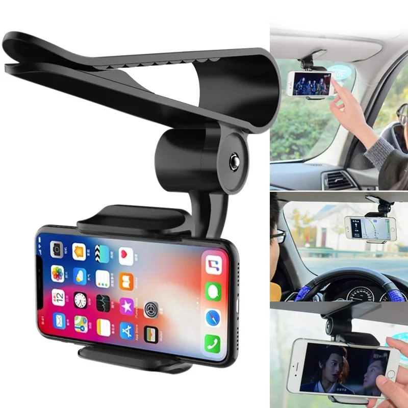 Sun Visor Car Cell Phone Holder 360 Rotating Car Mount Bracket for Universal Smartphones IJS998
Sun Visor Car Cell Phone Holder 360 Rotating Car Mount Bracket for Universal Smartphones IJS998