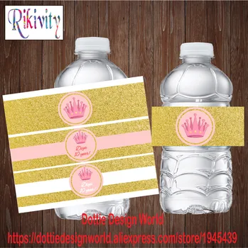 20 Princess Gold Pink Water Bottle Wine Champagne Labels Candy Bar wrapper Sticker Wedding Baby shower Birthday Party decoration
20 Princess Gold Pink Water Bottle Wine Champagne Labels Candy Bar wrapper Sticker Wedding Baby shower Birthday Party decoration