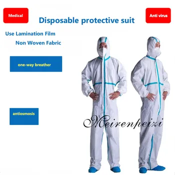 Disposable Non Woven Overalls Antiviral Waterproof Protective Isolation Clothing Hospital Individually Packaged S-XXXL
Disposable Non Woven Overalls Antiviral Waterproof Protective Isolation Clothing Hospital Individually Packaged S-XXXL