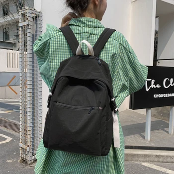 Solid color Casual Women School Backpack waterproof travel backbags Big school bagpack for girls ladies bag pack mochila 2020
Solid color Casual Women School Backpack waterproof travel backbags Big school bagpack for girls ladies bag pack mochila 2020