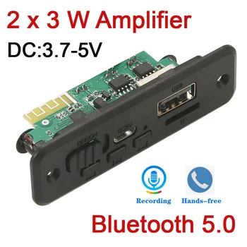 5pcs/pack Car DIY 2x3W MP3 Module bluetooth Decoder Board TF FM Radio Speaker Audio Player AUX 3.5MM USB Power Supply Control
5pcs/pack Car DIY 2x3W MP3 Module bluetooth Decoder Board TF FM Radio Speaker Audio Player AUX 3.5MM USB Power Supply Control