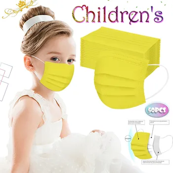 50PC Disposable Yellow Kids Protective Mask Anti Dust Anti Droplets 3 Layers Filter Earloop Non Woven Face Mouth Mask Cover
50PC Disposable Yellow Kids Protective Mask Anti Dust Anti Droplets 3 Layers Filter Earloop Non Woven Face Mouth Mask Cover