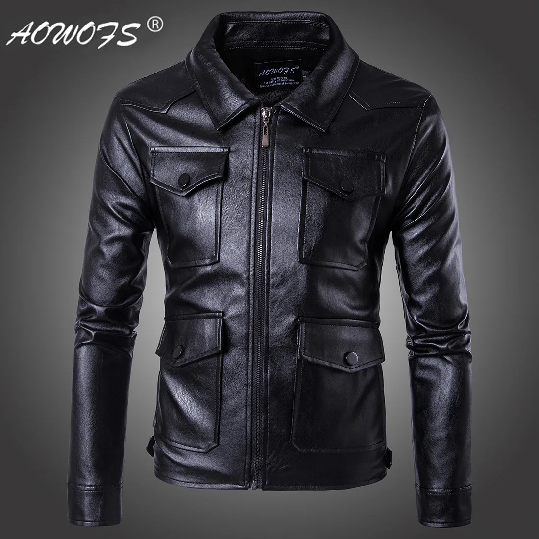 Ouma Punk 2018 New Style Casual Men Locomotive Leather Coat Multi-pockets Leather Jacket Coat Large Size D079
Ouma Punk 2018 New Style Casual Men Locomotive Leather Coat Multi-pockets Leather Jacket Coat Large Size D079