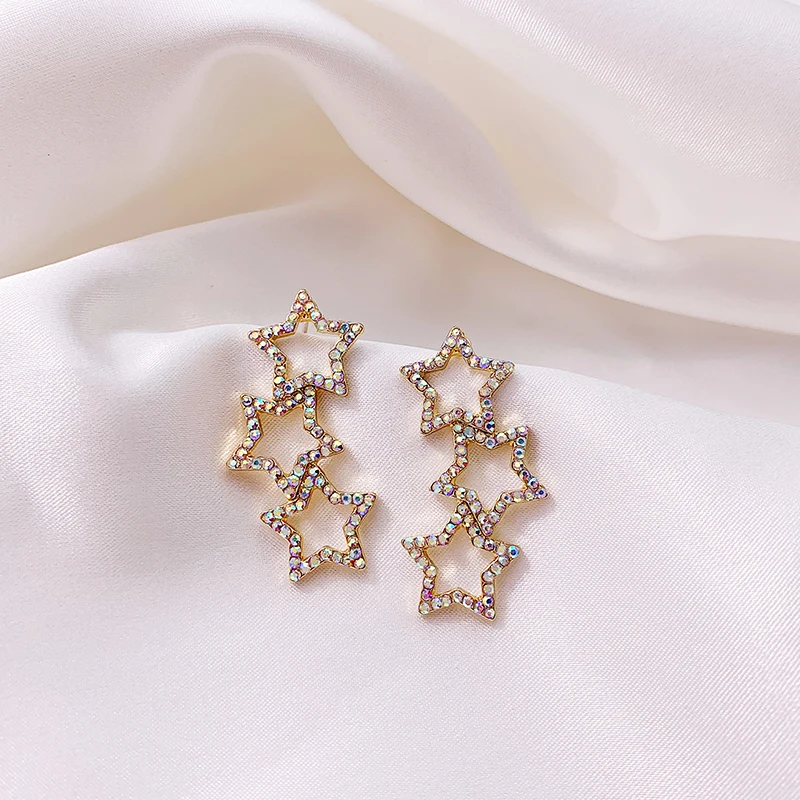 2019 New Arrival Crystal Trendy Star Women Dangle Earrings Personal Star Long Earrings Woman Drop Earrings Jewelry Earrings
2019 New Arrival Crystal Trendy Star Women Dangle Earrings Personal Star Long Earrings Woman Drop Earrings Jewelry Earrings