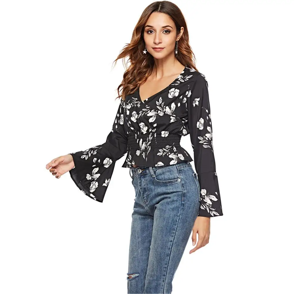 Long Sleeve Shirt Women Streetwear Autumn New V-neck Printed Flounced Long Sleeve Chiffon Shirt Blouse for Women Plus Size 2XL 
Long Sleeve Shirt Women Streetwear Autumn New V-neck Printed Flounced Long Sleeve Chiffon Shirt Blouse for Women Plus Size 2XL