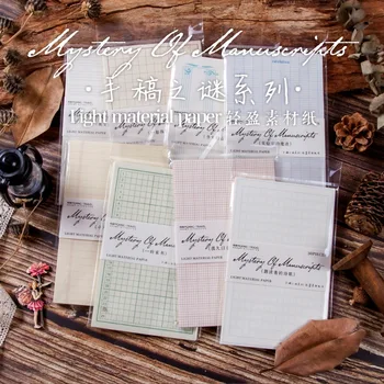 30 Sheets Manuscript Mystery Series Retro Handbook Material Write Note Background Collage Paper Memo Pad Sticker DIY Scrapbookin
30 Sheets Manuscript Mystery Series Retro Handbook Material Write Note Background Collage Paper Memo Pad Sticker DIY Scrapbookin