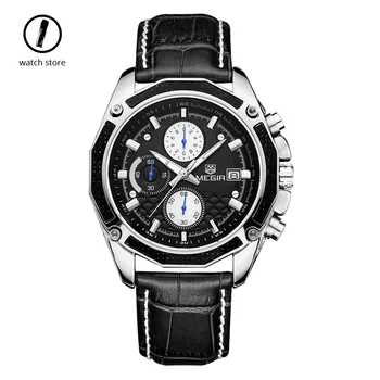 Luxury Brand Sports Men's Watch Chronograph Quartz Waterproof Men Watches Daytona Leather Wristwatch Relogio Masculino Students
Luxury Brand Sports Men's Watch Chronograph Quartz Waterproof Men Watches Daytona Leather Wristwatch Relogio Masculino Students