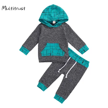 Infant Baby Clothes Long Sleeve Hoodie Irregular Lines Pocket Cotton Suit Windproof Lace-up Casual Set for Autumn 
Infant Baby Clothes Long Sleeve Hoodie Irregular Lines Pocket Cotton Suit Windproof Lace-up Casual Set for Autumn