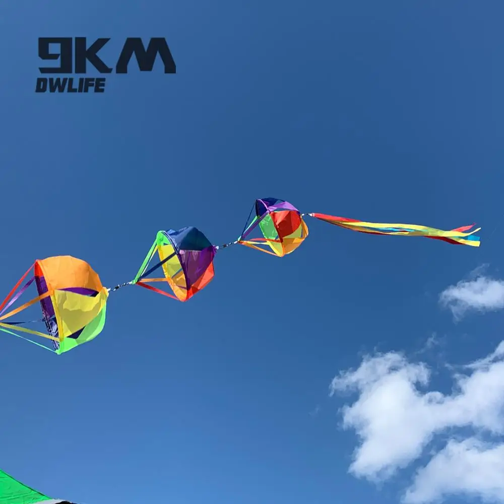 Super Nylon Rainbow Wind Spinner Windsock Kite Tail for Balcony & Garden Outdoor Flying Accessory Kids Toy
Super Nylon Rainbow Wind Spinner Windsock Kite Tail for Balcony & Garden Outdoor Flying Accessory Kids Toy