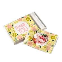 95PC Rectangle Cellophane Bag with Word Thank You Colorful 16.2x9.9cm Unilateral Thickness: 0.035mm Inner Measure: 12.8x9.9cm
95PC Rectangle Cellophane Bag with Word Thank You Colorful 16.2x9.9cm Unilateral Thickness: 0.035mm Inner Measure: 12.8x9.9cm