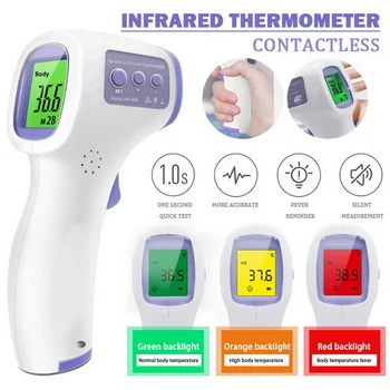 Multifunction Infrared Thermometer Non-contact Forehead Thermometer with Fever Alarm Memory Function for Baby Adults Objects
Multifunction Infrared Thermometer Non-contact Forehead Thermometer with Fever Alarm Memory Function for Baby Adults Objects