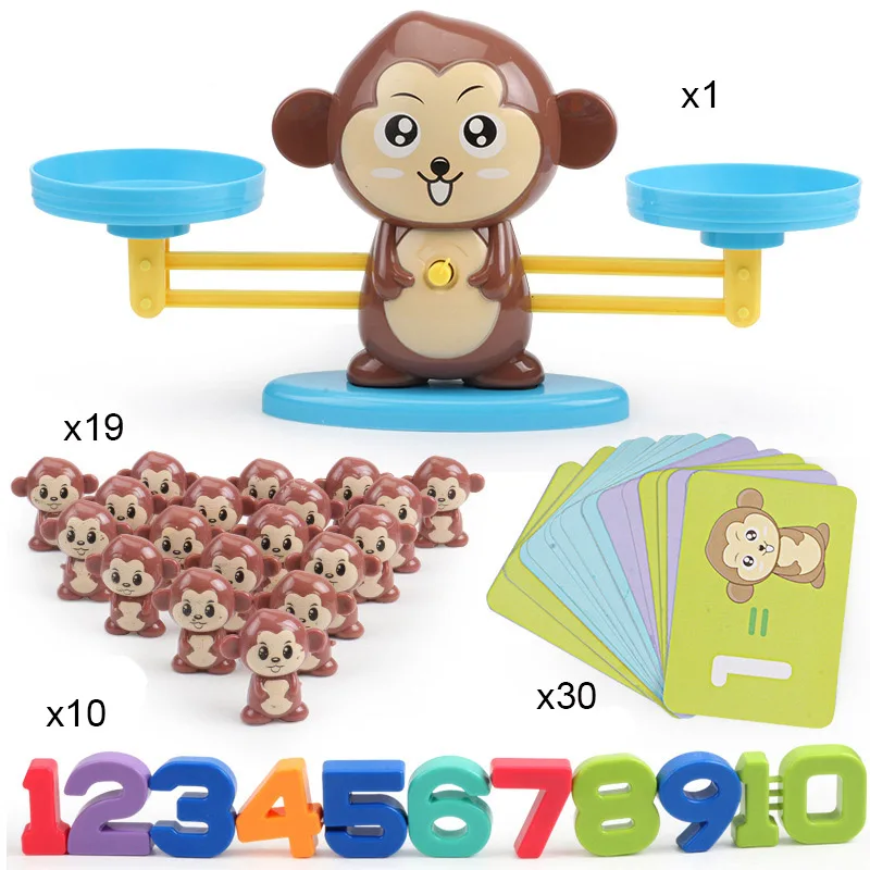 Monkey Digital Balance Scale Toy Monkey Learning Balance Children Enlightenment Addition and Subtraction Math Toys
Monkey Digital Balance Scale Toy Monkey Learning Balance Children Enlightenment Addition and Subtraction Math Toys