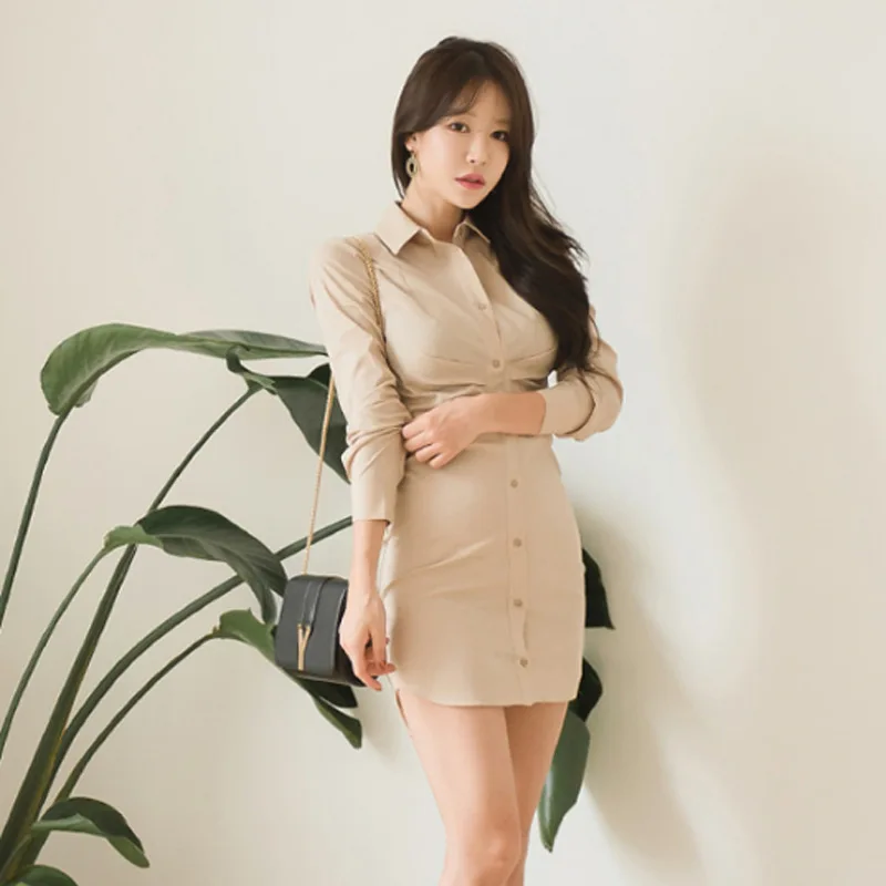 Plus Size Solid Shirt Dress Women Long Sleeve Singer Breasted Ruched Dress Women Work Office Dresses Ladies Vestidos Elegant
Plus Size Solid Shirt Dress Women Long Sleeve Singer Breasted Ruched Dress Women Work Office Dresses Ladies Vestidos Elegant