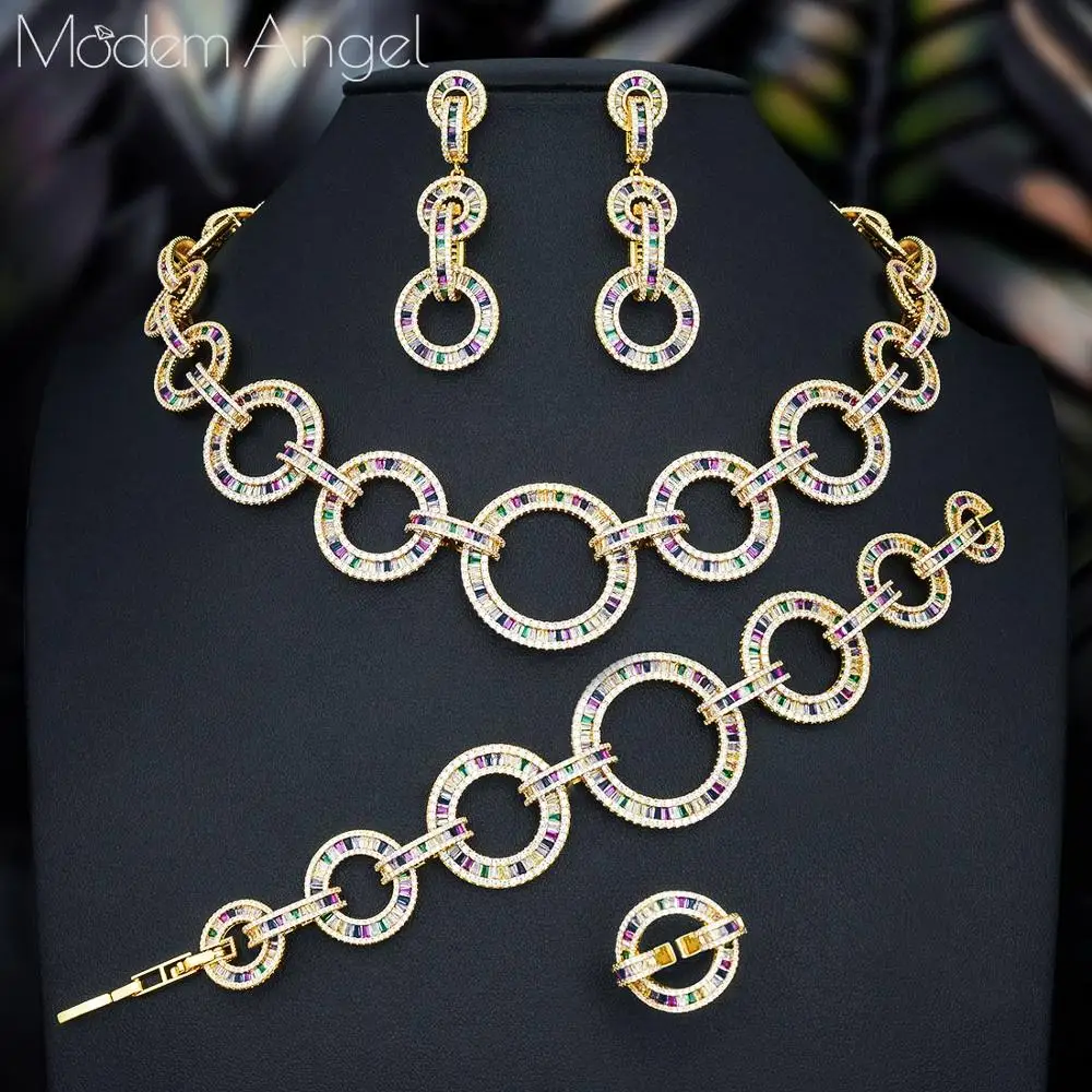 Роскошная цепочка ModemAngel из звеньев украшение в нигерийском стиле Свадебные