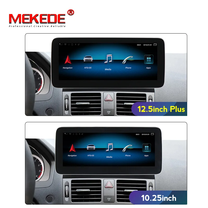Фото MEKEDE 12.5inch 4G LTE Android 9 Car Multimedia DVD Player For Mercedes Benz C Class W204 2008-2010 4+64G 1920*720 screen | Автомобили и