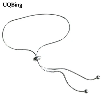 925 Sterling Silver Snake Chain Bracelets Individual Round Ball Adjustable Bracelets Women Jewelry Pulseras Pulseira
925 Sterling Silver Snake Chain Bracelets Individual Round Ball Adjustable Bracelets Women Jewelry Pulseras Pulseira