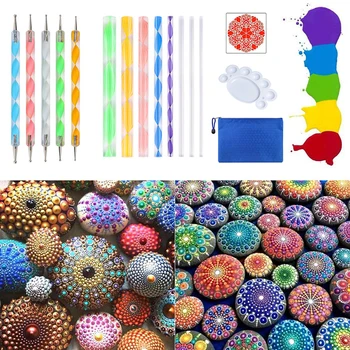 Multi Pieces Mandala Dotting Tools for Painting Rocks Acrylic Rods Double Sided Dotting Tools Mandala Stencils Art Craft Kit n
Multi Pieces Mandala Dotting Tools for Painting Rocks Acrylic Rods Double Sided Dotting Tools Mandala Stencils Art Craft Kit n