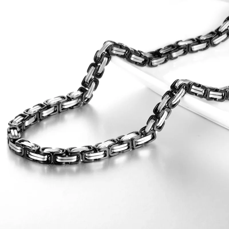 Hot Sale Royal Style Men 316L Stainless Steel Byzantine Box Chain Necklace Jewelry Gift 6mm 7-40inch
Hot Sale Royal Style Men 316L Stainless Steel Byzantine Box Chain Necklace Jewelry Gift 6mm 7-40inch