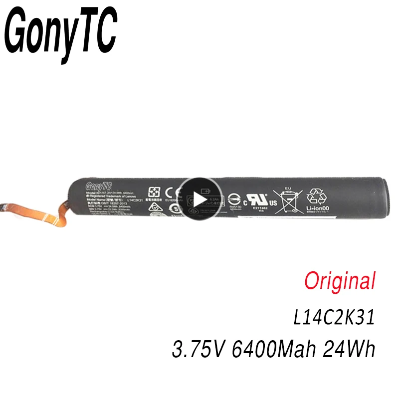 GONYTC L14C2K31 Battery for LENOVO YOGA Tablet 2-830L 2-830LC 2-830F 2-851F 2 830L 830F 830LC L14D2K31 YT2-830F
GONYTC L14C2K31 Battery for LENOVO YOGA Tablet 2-830L 2-830LC 2-830F 2-851F 2 830L 830F 830LC L14D2K31 YT2-830F