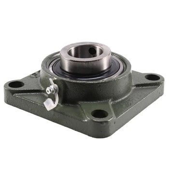1PCS UCF207-20 Pillow Block Flange Bearing 1-1/4 Inch Bore 4 Bolt Solid Base