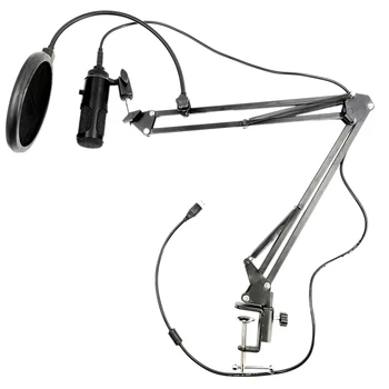Professional USB Condenser Microphone 35 Stand + Blowout Net Set Computer Recording Microphone Volume Adjusting Microphone Suita
Professional USB Condenser Microphone 35 Stand + Blowout Net Set Computer Recording Microphone Volume Adjusting Microphone Suita