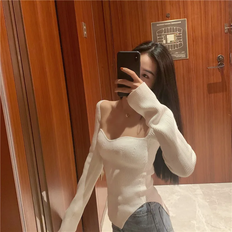 Photo Shoot 2020 Spring New Style Sexy Arc Neckline Two-color off-Shoulder Sweater Tops
Photo Shoot 2020 Spring New Style Sexy Arc Neckline Two-color off-Shoulder Sweater Tops