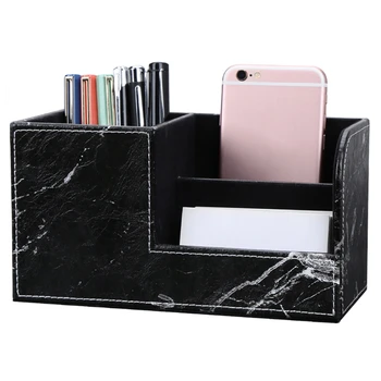 Black Marble Leather Desk Stationery Organizer Pen Pencil Holder Business Cards Stand Mobile Phone Remote Control Storage Box
Black Marble Leather Desk Stationery Organizer Pen Pencil Holder Business Cards Stand Mobile Phone Remote Control Storage Box