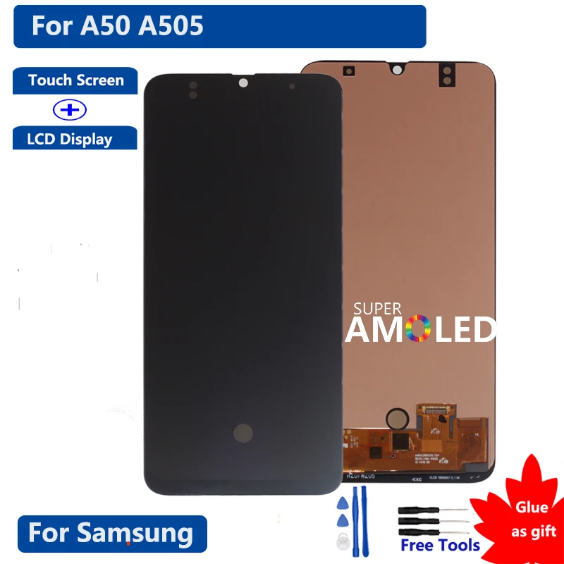 For A50 SM-A505FN/DS A505F/DS A505 Amoled LCD Display Touch Screen Digitizer Assembly For Samsung For A50 Screen LCD
For A50 SM-A505FN/DS A505F/DS A505 Amoled LCD Display Touch Screen Digitizer Assembly For Samsung For A50 Screen LCD