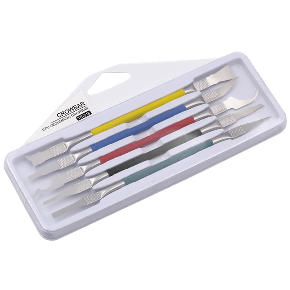 Repair Tool 5-piece Set Disassembly Mobile Phone Repair Motherboard Chip Spade Blade Glue Removal Tool Hook Knife Scraper
Repair Tool 5-piece Set Disassembly Mobile Phone Repair Motherboard Chip Spade Blade Glue Removal Tool Hook Knife Scraper