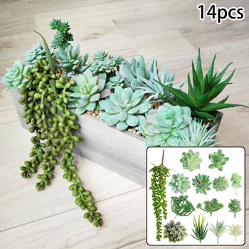 14 Pcs Kinds Of Artificial Succulent Plants Home Fake Floral Garden Decor Simulation Succulent Plant Kit
14 Pcs Kinds Of Artificial Succulent Plants Home Fake Floral Garden Decor Simulation Succulent Plant Kit