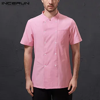 Men Chef Uniform Short Sleeve Solid Color Double Breasted Kitchen Restaurant Tops Food Service Unisex Chef Jackets S-5XL INCERUN
Men Chef Uniform Short Sleeve Solid Color Double Breasted Kitchen Restaurant Tops Food Service Unisex Chef Jackets S-5XL INCERUN