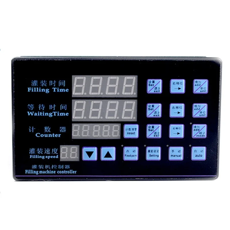 DC12V Or DC24V Liquid Filling Machine Controller Panel Time Control Quantitative Automatic Manual Jog Switch
DC12V Or DC24V Liquid Filling Machine Controller Panel Time Control Quantitative Automatic Manual Jog Switch