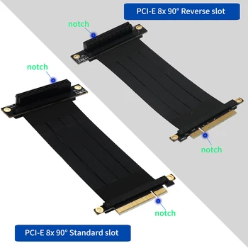 PCIE X8 Riser Cable PCI Express Extension Cable Right Angled PCI-E Riser Card 8Gbps PCI Express Riser Card Ribbon Extender
PCIE X8 Riser Cable PCI Express Extension Cable Right Angled PCI-E Riser Card 8Gbps PCI Express Riser Card Ribbon Extender